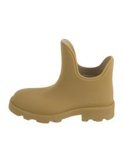 Pre-owned Burberry Prorsum Rubber Rain Boots W/ Tags In Yellow