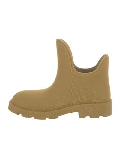 Pre-owned Burberry Prorsum Rubber Rain Boots In Yellow