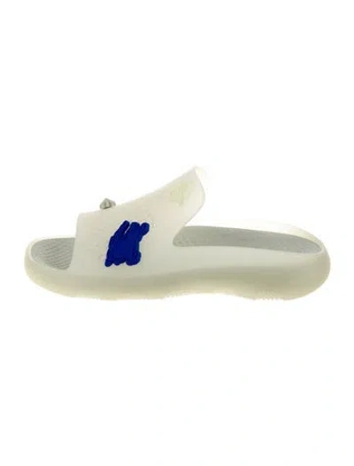 Pre-owned Burberry Prorsum Rubber Slides W/ Tags In Neutral