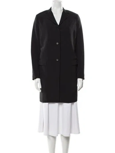 Pre-owned Burberry Prorsum Silk Blazer In Black