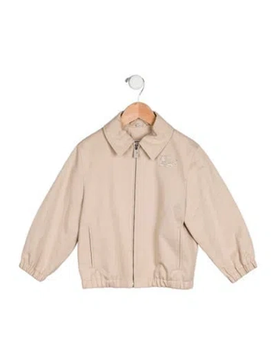 Pre-owned Burberry Prorsum Babies' Solid Zip Jacket In Neutral