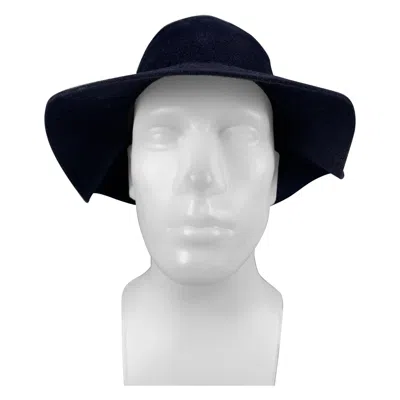 Pre-owned Burberry Prorsum Spring 2015 Size L Navy Blue Rabbit Felt Hats