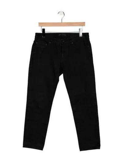 Pre-owned Burberry Prorsum Straight-leg Jeans In Black