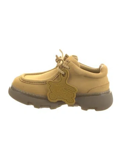 Pre-owned Burberry Prorsum Suede Hiking Boots In Gold