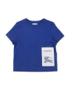 Burberry Prorsum Toddler Boy T-shirt Bright Blue Size 3 Cotton In Blue