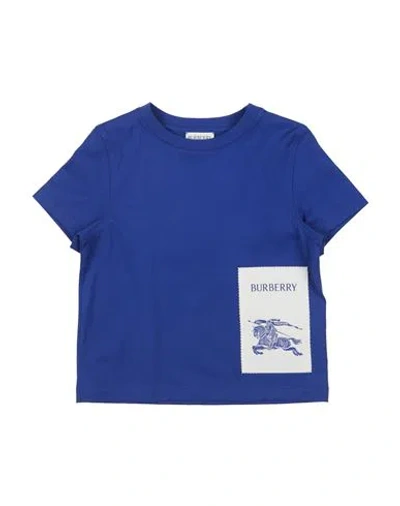 Burberry Prorsum Babies'  Toddler Boy T-shirt Bright Blue Size 3 Cotton