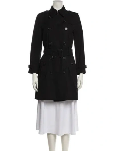 Pre-owned Burberry Prorsum Trench Coat In Black