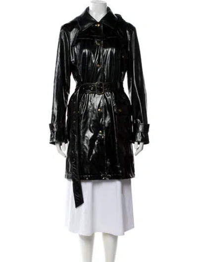 Pre-owned Burberry Prorsum Trench Coat In Black