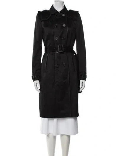 Pre-owned Burberry Prorsum Trench Coat In Black