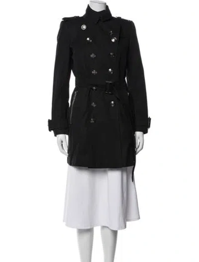 Pre-owned Burberry Prorsum Trench Coat In Black