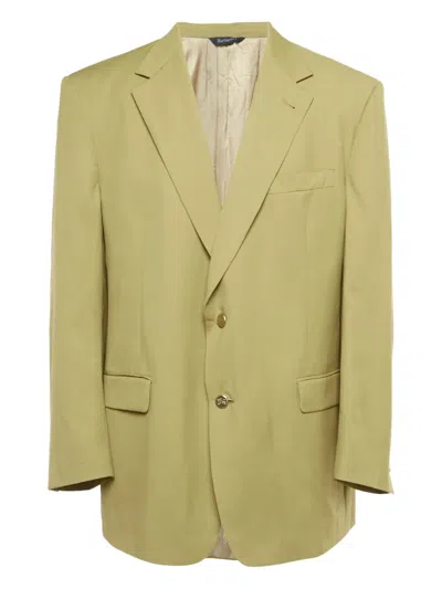 Pre-owned Burberry Prorsum Vintage Wool Blazer In Green