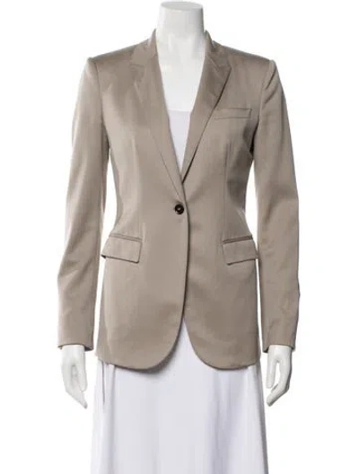 Pre-owned Burberry Prorsum Virgin Wool Blazer In Neutral