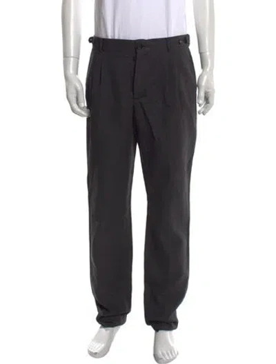 Pre-owned Burberry Prorsum Virgin Wool Dress Pants In Grey