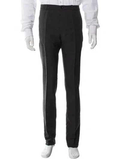 Pre-owned Burberry Prorsum Virgin Wool Dress Pants W/ Tags In Black