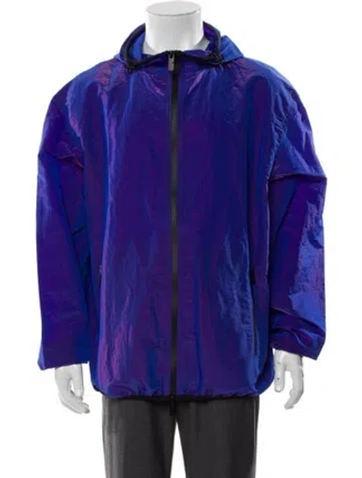 Pre-owned Burberry Prorsum Windbreaker W/ Tags In Blue