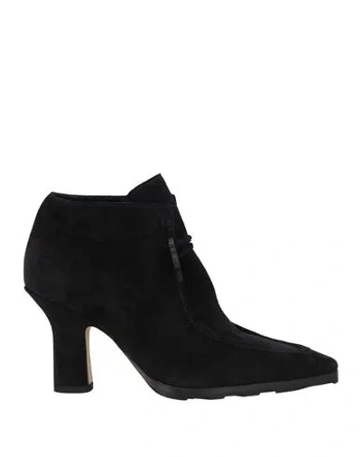 Burberry Prorsum Woman Ankle Boots Black Size 5 Leather