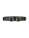 Burberry Prorsum Woman Belt Black Size L Leather