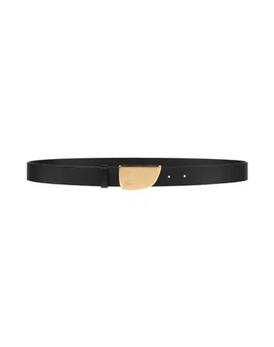 Burberry Prorsum Woman Belt Black Size L Leather