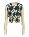 Burberry Prorsum Woman Cardigan Dark Green Size M Cotton In Green
