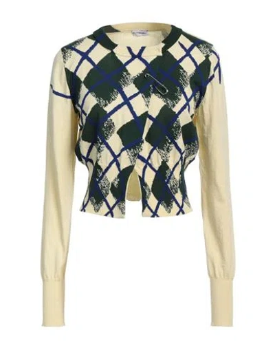 Burberry Prorsum Woman Cardigan Dark Green Size M Cotton