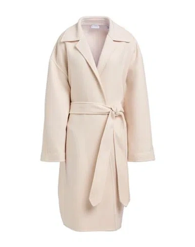 Burberry Prorsum Woman Coat Cream Size 8 Cashmere In Pink