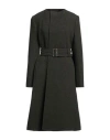 Burberry Prorsum Woman Coat Military Green Size 8 Wool In Green