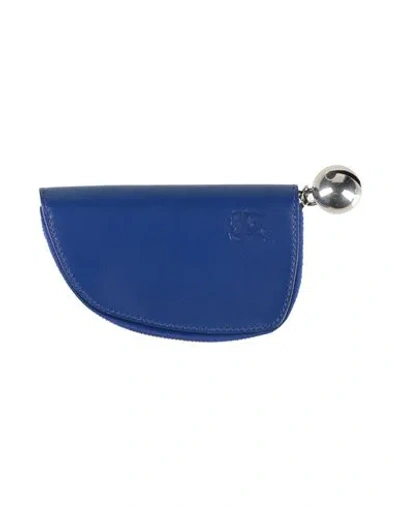 Burberry Prorsum Woman Coin Purse Blue Size - Lambskin