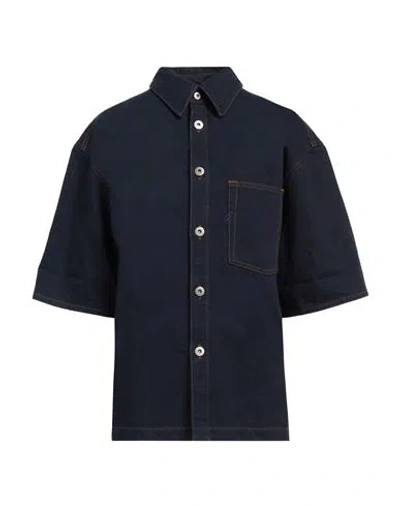 Burberry Prorsum Woman Denim Shirt Blue Size M Cotton