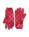 Burberry Prorsum Woman Gloves Burgundy Size S Polyamide In Red