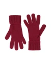 Burberry Prorsum Woman Gloves Garnet Size M/l Cashmere, Polyamide In Red