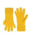 Burberry Prorsum Woman Gloves Marigold Size S/m Cashmere, Polyamide In Yellow