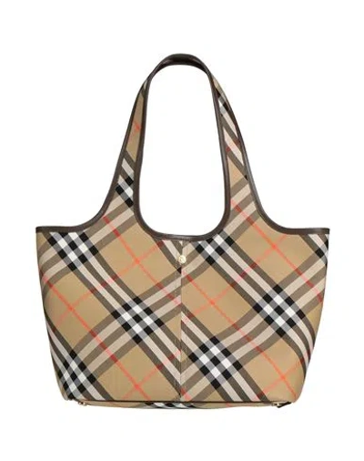 Burberry Prorsum Woman Handbag Sand Size - Cotton In Orange