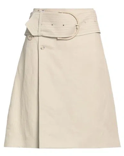 Burberry Prorsum Woman Midi Skirt Beige Size 4 Paper, Viscose