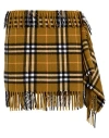Burberry Prorsum Woman Mini Skirt Military Green Size M Wool, Cashmere