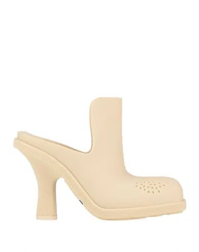 Burberry Prorsum Woman Mules & Clogs Beige Size 8 Rubber