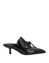 Burberry Prorsum Woman Mules & Clogs Black Size 7 Leather In Black