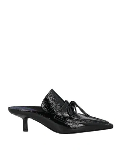 Burberry Prorsum Woman Mules & Clogs Black Size 7 Leather
