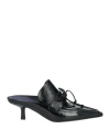 Burberry Prorsum Woman Mules & Clogs Black Size 7 Leather In Black