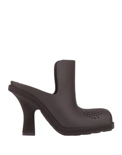 Burberry Prorsum Woman Mules & Clogs Plum Size 8 Rubber In Purple