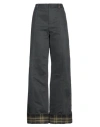 Burberry Prorsum Woman Pants Charcoal Size 6 Cotton, Polyamide