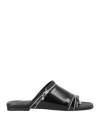 Burberry Prorsum Woman Sandals Black Size 8 Calfskin In Black