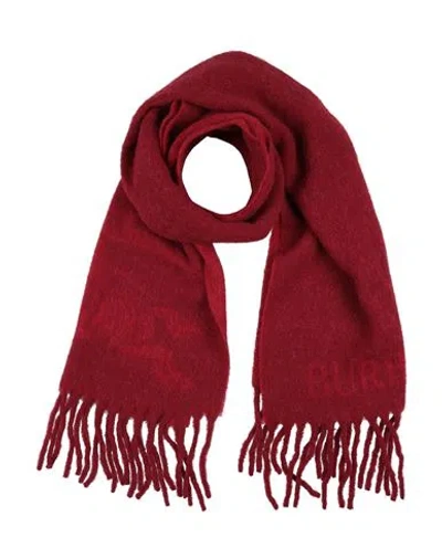 Burberry Prorsum Woman Scarf Burgundy Size - Polyamide, Alpaca Wool, Wool, Mohair Wool