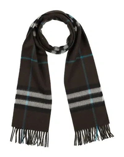 Burberry Prorsum Woman Scarf Dark Brown Size - Cashmere In Black