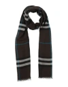 Burberry Prorsum Woman Scarf Dark Brown Size - Wool