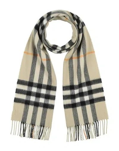 Burberry Prorsum Woman Scarf Sage Green Size - Cashmere In Neutral