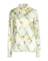 Burberry Prorsum Woman Shirt Pastel Yellow Size 8 Polyester, Viscose, Polyamide, Elastane In Yellow