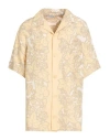 Burberry Prorsum Woman Shirt Yellow Size 6 Silk In Multi