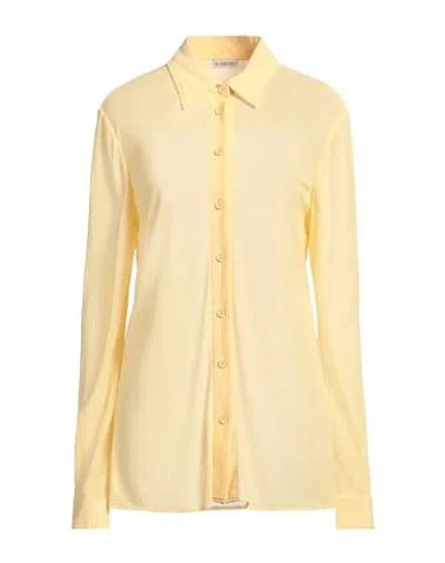 Burberry Prorsum Woman Shirt Yellow Size 12 Viscose, Polyamide