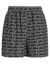 Burberry Prorsum Woman Shorts & Bermuda Shorts Black Size 8 Silk
