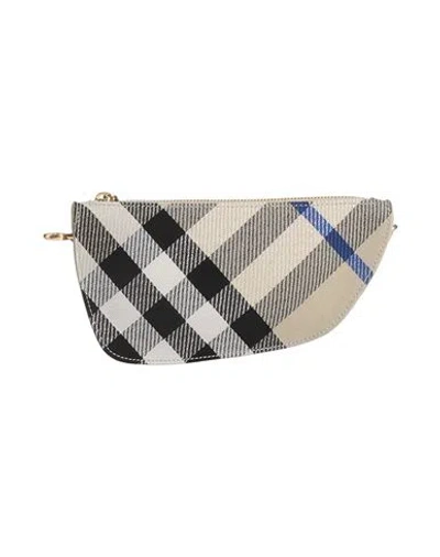 Burberry Prorsum Woman Shoulder Bag Grey Size - Polyester, Cotton, Lambskin